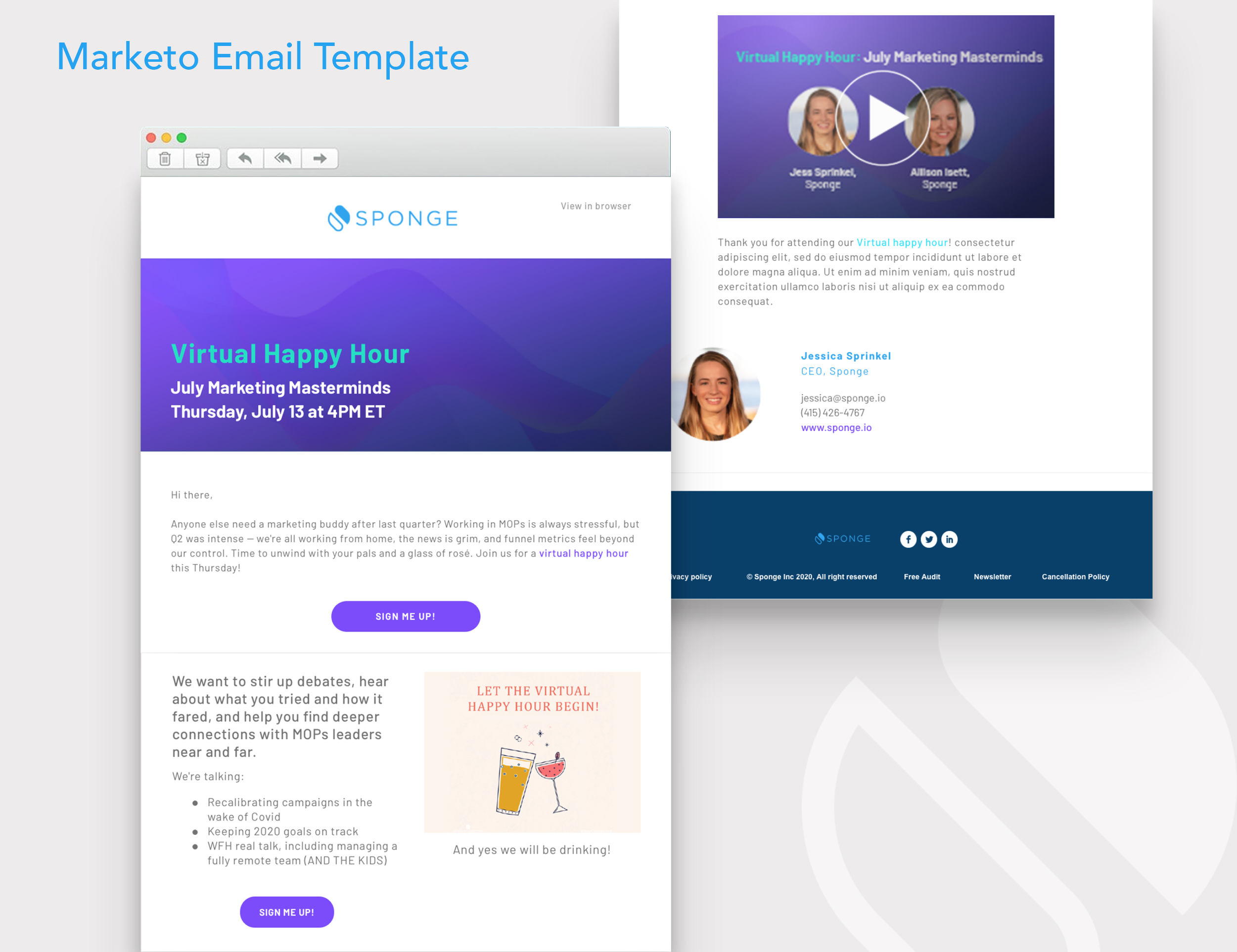 Marketo Email Template